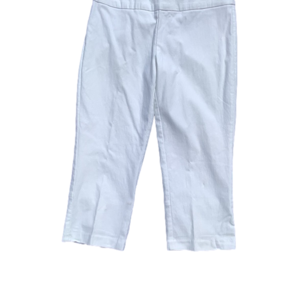 INC White Stretch Capris Sz 4P